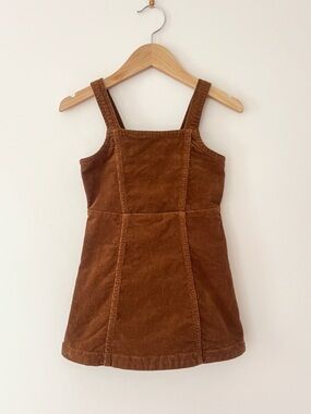 CREWCUTS VGUC Camel Corduroy Pinafore Jumper Dress